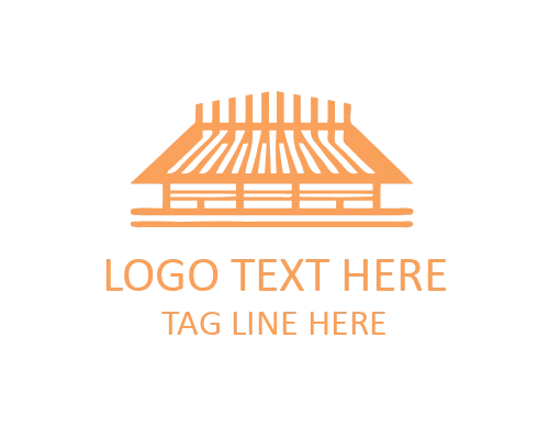 Classic Pillars Architecture Logo for Heritage Branding