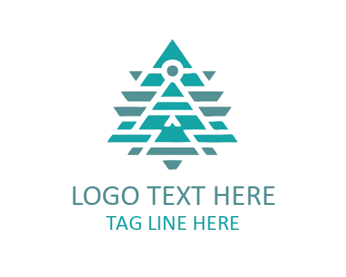 Classic Pyramid Badge Traditional Architecture Logo for Heritage Branding