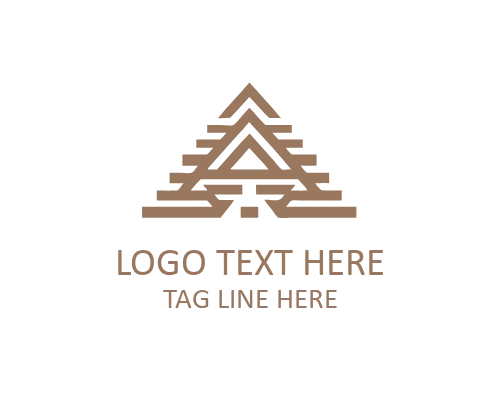 Classic Pyramid Traditional Architecture Logo for Heritage Branding