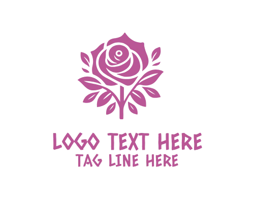 Classic Rose Flower Logo