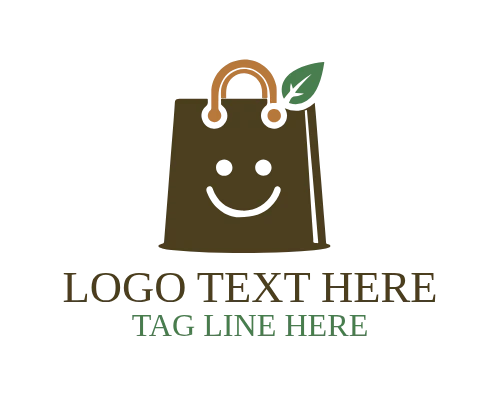 Classic Shopping Bag Retail Logo