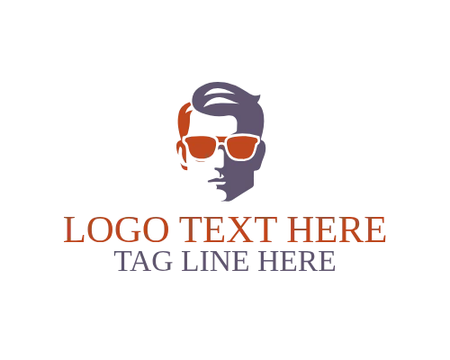 Classic Style Eyeglass Man Logo