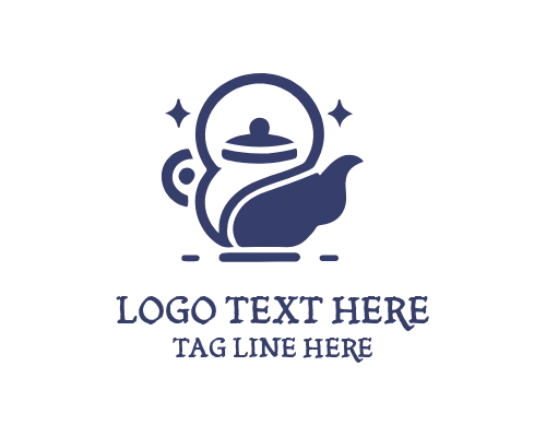 Classic Teapot Logo for Traditional Tea Branding