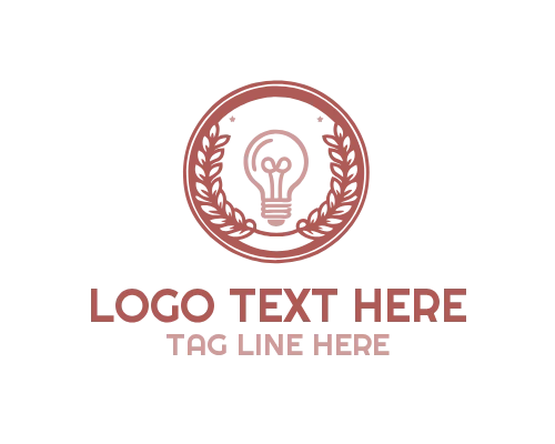 Classic Tech Vintage Bulb Logo for Retro Innovation and Power Branding
