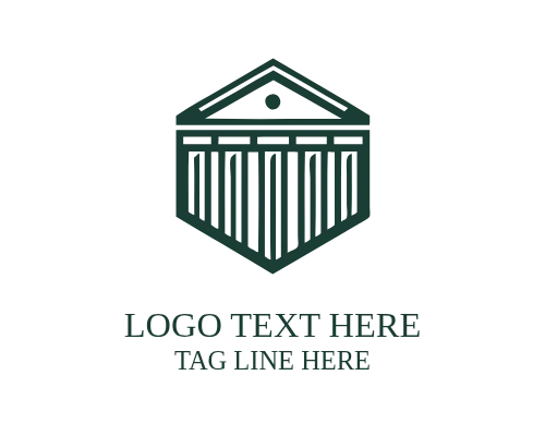 Classic Townhouse Traditional Architecture Logo for Heritage Branding