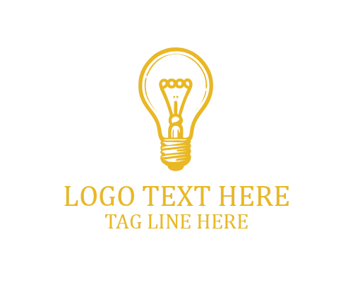 Classic Vintage Bulb Logo for Retro Lighting and Creative Branding