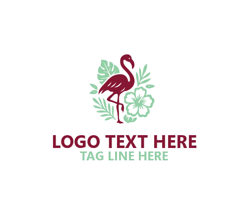 Classic Vintage Flamingo Logo