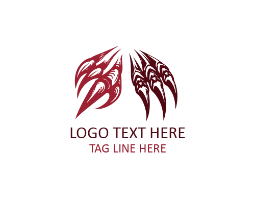 Claw Mark Logo for Aggressive Branding