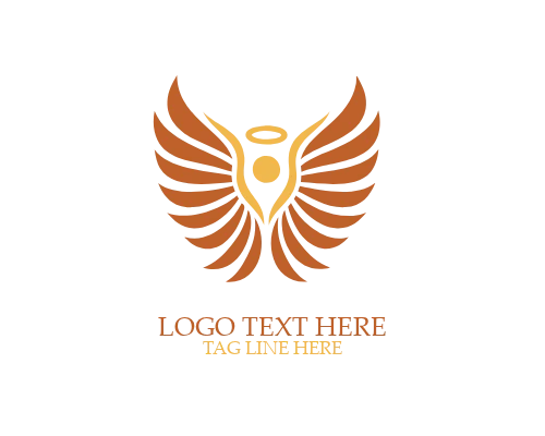 Clean Art Angel Wings Logo