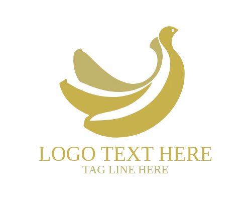 Clean Banana Fruit Logo for Fresh Food Branding
