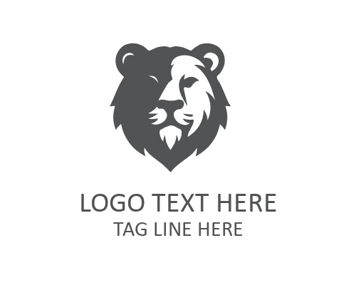 Clean bear Head Emblem Logo for Minimal Branding