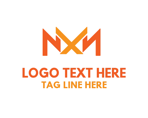Clean Bold Letter M and X Logo