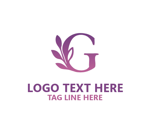 Clean Botanical Letter G Logo
