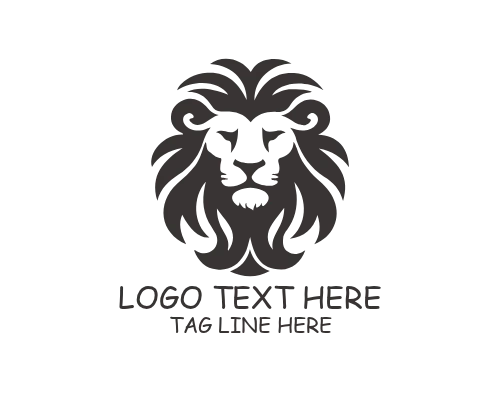 Clean Elegant Lion Brand Logo