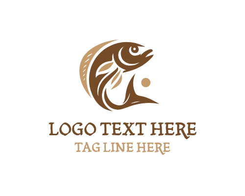 Clean Fish Icon Logo