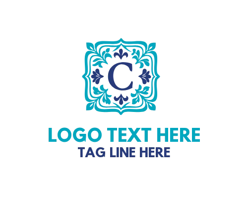 Clean Floral Letter C Logo