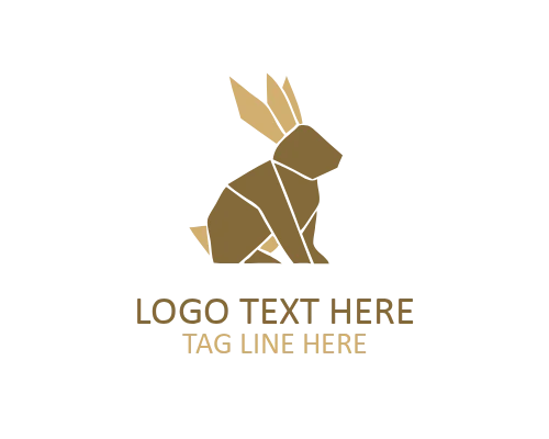 Clean Folded Paper Animal Logo