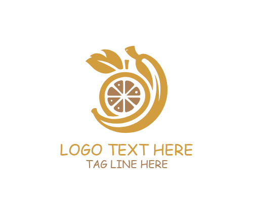 Clean Fruit Icon Logo