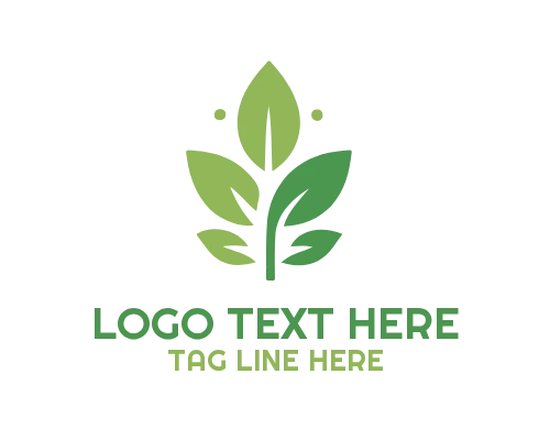 Clean Green Leaf Logo
