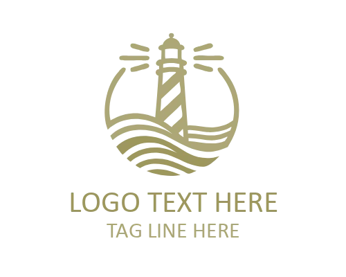 Clean Lighthouse Logo for Modern Brand Identity