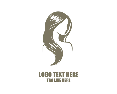Clean Line Women Hair Silhouette
