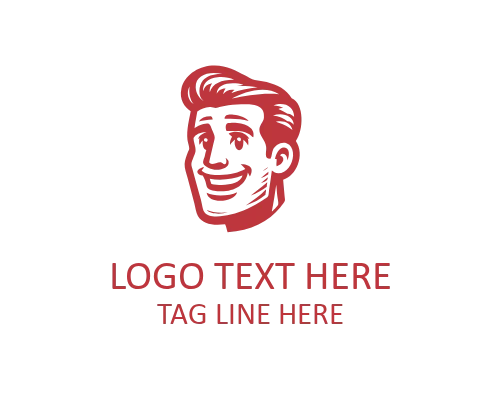  Clean Male Portrait Logo
