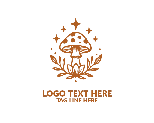 Clean Mark Mushroom Logo