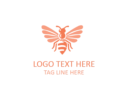 Clean Minimal Bee Logo