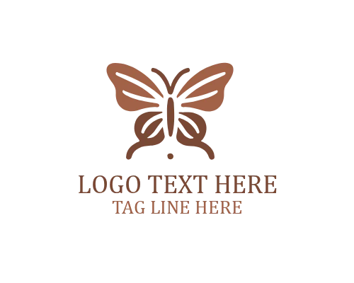 Clean Minimal Butterfly Logo