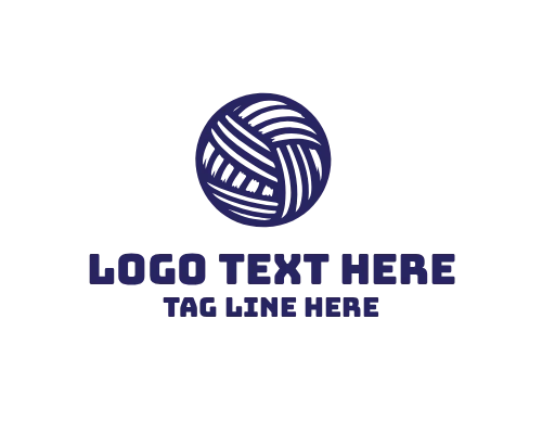 Clean Minimal Yarn Logo Mark