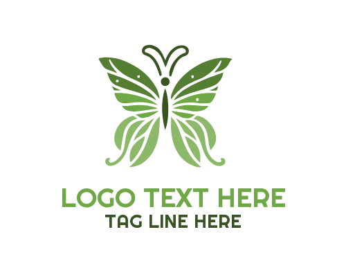 Clean Modern Butterfly Brand Logo