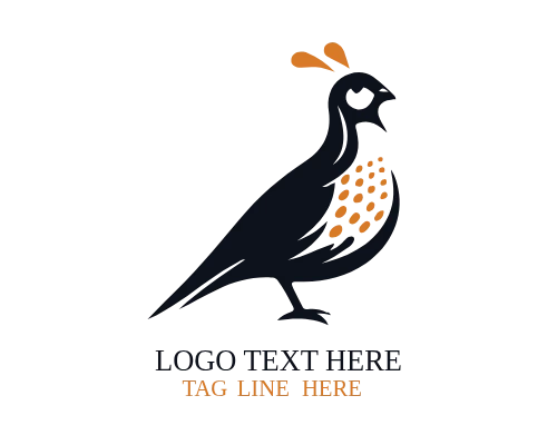 Clean Modern Quail Logo