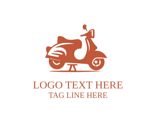 Clean Modern Scooter Logo