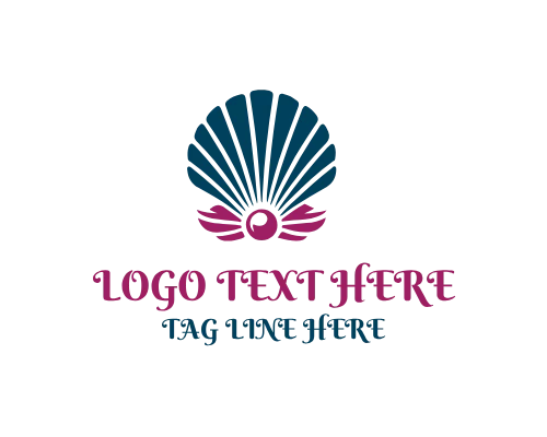 Clean Modern Shell Brand Logo