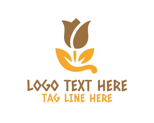Clean Modern Tulip Brand Logo