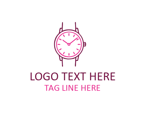 Clean Modern Watch Logo