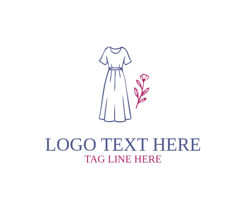 Clean Outline Clothing Logo