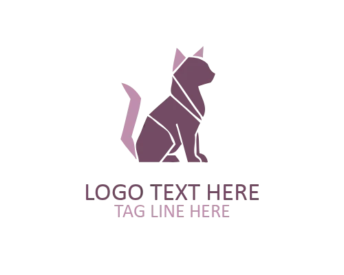 Clean Paper Fold Animal Logo