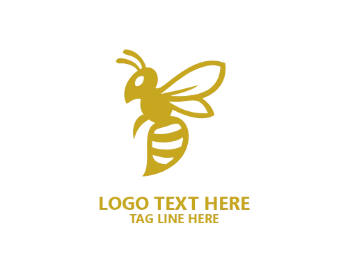 Clean Symbol Honey Bee Logo