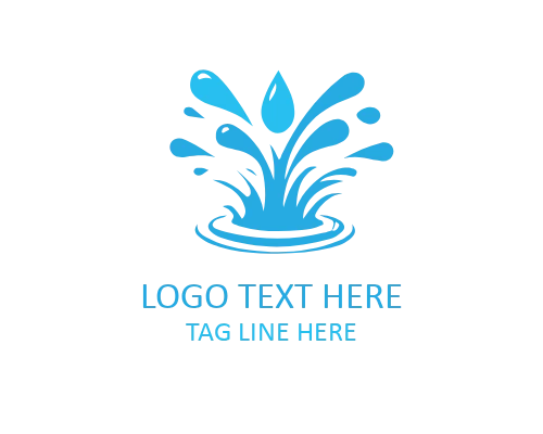 Clean Wave Splash Logo for Eco and Aqua Brands