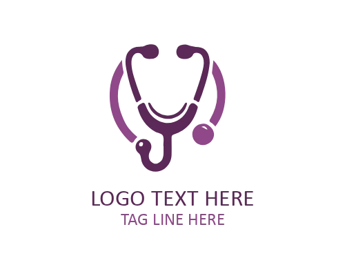 Clinic Stethoscope Logo Design