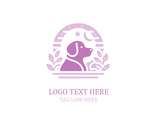 Cloud Cute Puppy Logo
