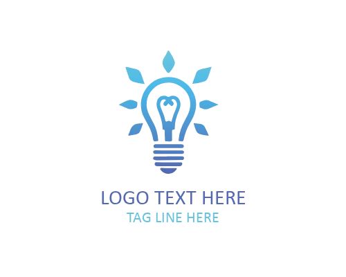 Cloud Idea Bulb Logo