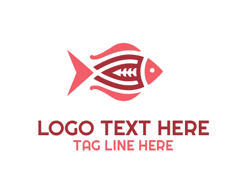 Coastal Business Linear Fish Logo