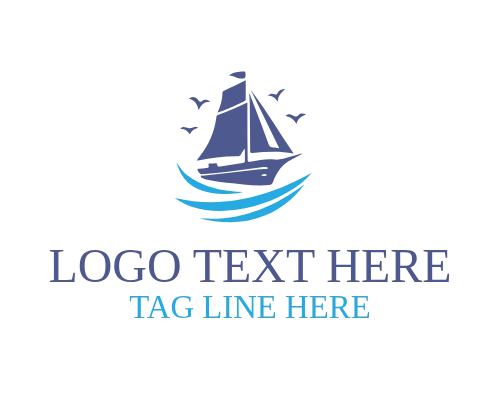 Coastal Lifestyle Sail Ship Brand Logo
