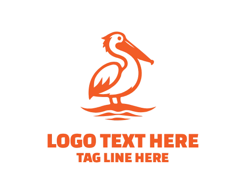 Coastal Pelican Bird Logo