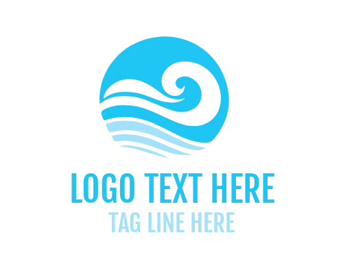 Coastal Wave Logo Design