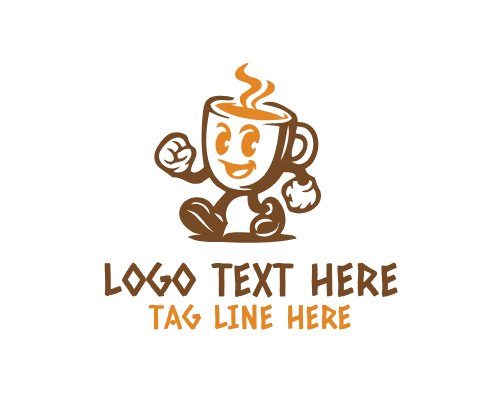 Coffee Bar Mascot Logo