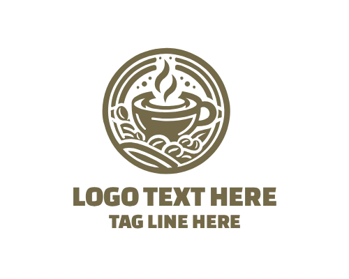 Coffee Cafe Logo for Beverage Branding