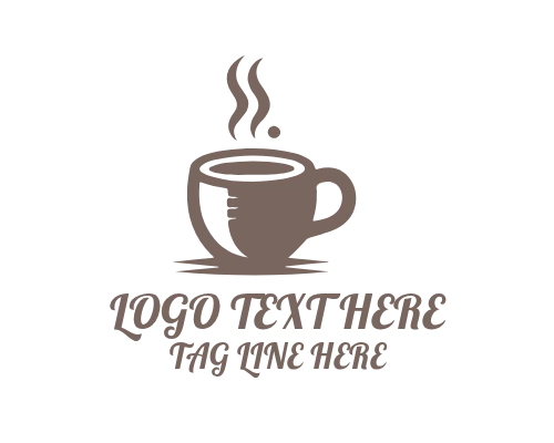 Coffee Cup brown Logo